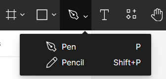 pen and pencil tools figma